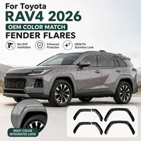 For Toyota RAV4 2026 Car Accessories 6PCS Wheel Arch Fender Flares OE Color Wide Body Trim Kit