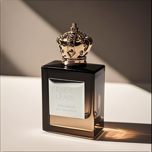 Wholesale Square Perfume <b>Spray</b> <b>Bottle</b> Clear Crimp <b>Empty</b> Pump Rectangle 30ml 50ml 100ml Glass Amber Perfume <b>Bottle</b> With Wood Lid - Product Image 3