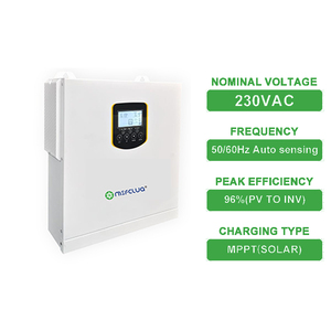 Msfcua 2.5kW Off <span class=keywords><strong>Grid</strong></span> năng lượng mặt trời biến tần 24V <span class=keywords><strong>2500VA</strong></span> tinh khiết Sine Wave Hybrid năng lượng mặt trời biến tần - Product Image 2