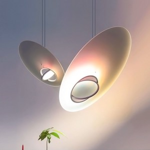 Galaxy Satellite Flying Saucer Chandelier Acrylic <b>LED</b> White Adjustable Height Home Restaurant <b>Bar</b> Pendant <b>Light</b> - Product Image 4