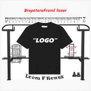 تي شيرت عالي الجودة من المصنع على شكل جرام برقبة دائرية تيشيرت بتصميم فارغ تيشيرت رجالي كبير الحجم مخصص تي شيرت فضفاض للطباعة - Product Image 2