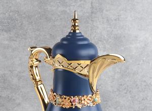 Nieuw Ontwerp Gouden Arabische Stijl Vacuüm Koffiekolf 1l + 1l Set Thermos Ketel Glas Binnenste Vacuümfles Arabische Koffiepot Thermos - Product Image 5