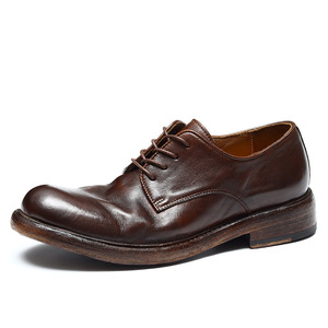 Zapatos Oxford de Hombre de Alta Calidad con Grabado, Diseño de Punta en Pico, Cuero Genuino, Ideales para Vestimenta Formal de Negocios - Product Image 2
