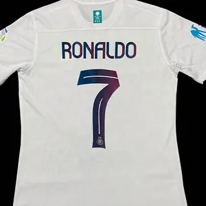 Ronaldo beyaz jersey 23-24 futbol kıyafetleri ronaldo jersey al-nassr 3. Futbol/futbol forması talisca futbol tişörtü oyuncu versiyonu