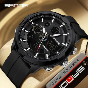 Reloj de Pulsera Digital Multifuncional para Hombre Sanda 9053, Resistente al Agua, a los Golpes, Luminoso, con Función de Alarma - Product Image 5
