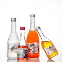 Bouteilles de vin de fruits et de glace japonais Tatou en verre cristal, multi-spécifications 1000ml/500ml/250ml/350ml, mini, vente en gros