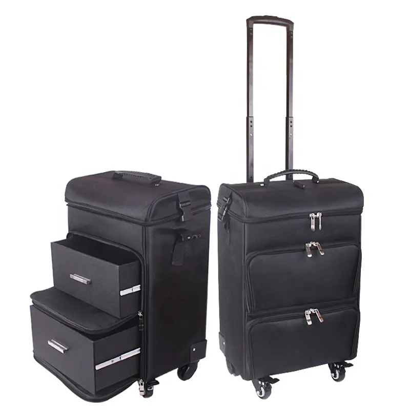 Trolley Cosmetische Geval Rollende Bagage Tas Op Wielen, Dames Nails Make Toolbox,Beauty Tattoo Salons Trolley Koffer