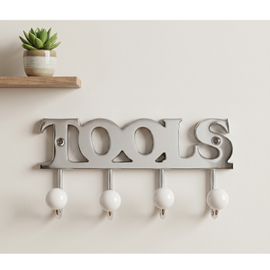 Modern Metal <b>Tools</b> Wall <b>Hook</b> Rack Decorative Wall Mounted Organizer for Keys Towels Aprons & Home Storage at Best Price - Product Image 1