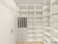 Systèmes de garde-robe promenade dans le placard moderne de luxe personnalisé conception de placards de chambre à coucher en bois pour la chambre à coucher garde-robe ouverte