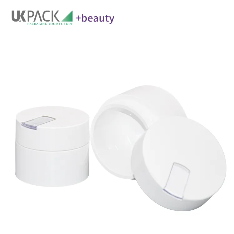 Ukpack Roompot 50Ml 100Ml Pp Pcr Reinigingsbalsempot Met Lepel Hervulbare Plastic Flessen Cosmetische Verpakking Zeefdruk