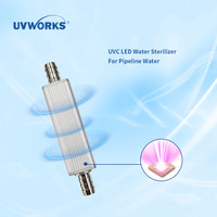 Module de stérilisation LED UVC domestique OEM 3-5LPM IP68 pour purificateurs d'eau RO domestiques, extérieurs, automobiles et de camping-car