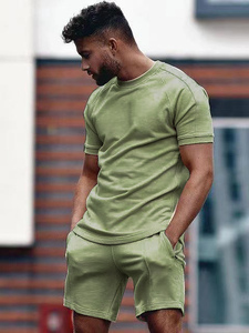 Offre Spéciale vêtements hommes ensembles deux pièces court été survêtement ensemble décontracté vêtements de sport hommes shorts ensemble été - Product Image 3