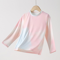 Hauts cool personnalisés pour enfants pull-over à séchage rapide enfants crème solaire vêtements actifs cravate-teinture à manches longues glace soie T-shirt de sport pour garçons