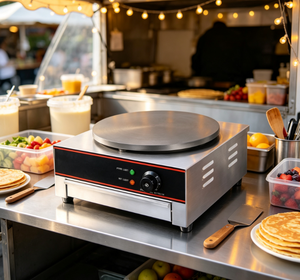 <span class=keywords><strong>Crêpière</strong></span> Électrique Ronde Professionnelle Automatique Grande Capacité pour Restaurant Commercial – Prix Abordable - Product Image 2