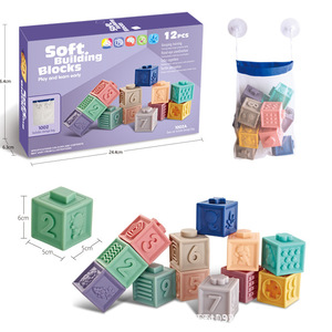 अनुकूलन योग्य गैर विषैले 12 पीसी नरम विनाइल स्टैकिंग खिलौना मोंटेसरी संवेदी भवन बच्चों के लिए खिलौने - Product Image 2
