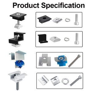 Nhà Máy Giá <span class=keywords><strong>PV</strong></span> Năng Lượng Mặt Trời Gắn Khung Nhôm 30Mm-40Mm Năng Lượng Mặt Trời Bảng Điều Khiển Kẹp Năng Lượng Mặt Trời Gắn End Kẹp - Product Image 2