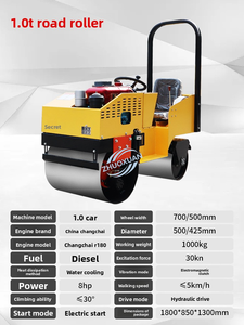 Mini Rodillo Compactador Vibratorio de Doble Tambor para Asfalto - Precio - Product Image 2