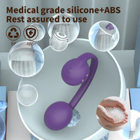 G-Punkt-Vibrator mit Doppelkugel, Starke Doppelvibration, Fernbedienung, Wiederaufladbar, Tragbar, Vibrierend für Klitorale Stimulation