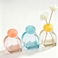 Flacon vide diffuseur à bâtonnets en verre dépoli 80 ml avec bouchon à vis, pour décoration intérieure de luxe, recharge de parfum pour hôtels, B&B, toilettes et chambres