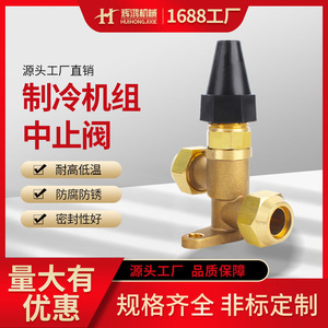 Válvula de Cierre de Cobre Huihong de 2 Vías, Recta, Manual, para Aire Acondicionado y Refrigeración, Duradera y de Alta Calidad - Product Image 5