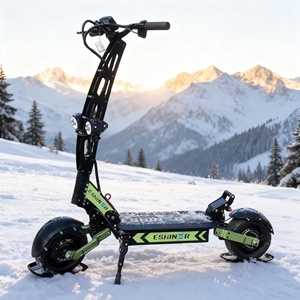Trottinette électrique Geofought 6000W 60V 30-40AH avec batterie Lion, pneus larges de 11 pouces, double moteur, pliable, pour adultes, avec écran NFC - Product Image 1