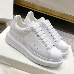 Zapatos de Cuero Casuales de Moda Unisex de Alta Calidad, Nuevos Tenis Blancos MQ, Zapatos para Caminar Transpirables y Cómodos para Exteriores - Product Image 1