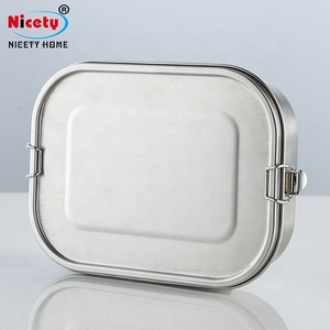 304 thép không gỉ chống rò rỉ Bento <span class=keywords><strong>Box</strong></span> với Divider cho ăn trưa & thực phẩm lưu trữ - Product Image 3