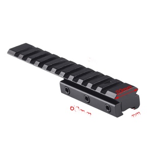 Adaptador Táctico de Montaje Exterior ACUMETA de Aleación de Aluminio, Elevador de 11-20mm con 14 Ranuras para Guía Weaver de 20mm, Modelo de 155mm - Product Image 2