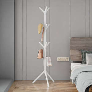 Perchero moderno con forma de rama de árbol, color blanco, 62.9 pulgadas x 19.7 pulgadas, soporte de almacenamiento con múltiples ganchos para dormitorio o entrada - Product Image 5