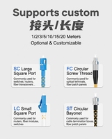 Cable de Fibra Óptica Monomodo Simplex ST SC FC LC UPC para Telecomunicaciones FTTH FTTB, Jumper Óptico 9/125um, Venta al Por Mayor