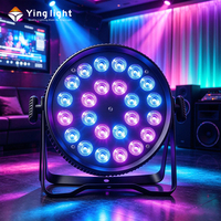 Luz LED Slim Par de Alta Luminosidad 24*15W, 8 Canales, DMX512 Master-Slave, para Escenarios, Bodas, Discotecas, Luces de Fiesta