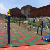 Revêtement de sol extérieur en caoutchouc 50*50cm Epdm