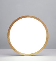 Plafonnier LED rond en bois au design moderne personnalisé pour chambre et salon – Vente en gros