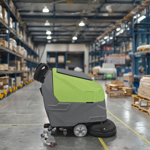 Battery Operated Walk Behind Single Disc Commercial Robotic Floor Scrubber Cleaner - Product Image 2