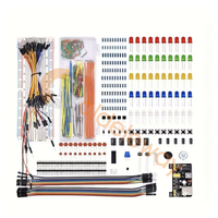 Kit de Démarrage de Projet DIY de 830 Pièces, Ensemble de Composants Électroniques pour l'Éducation et les Cartes Maker, Inclut un Kit Maker avec Platine d'Essai R3