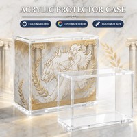 Boîte de protection transparente en acrylique anti-vibrations et antidérapante pour exposition de pièces de monnaie anciennes