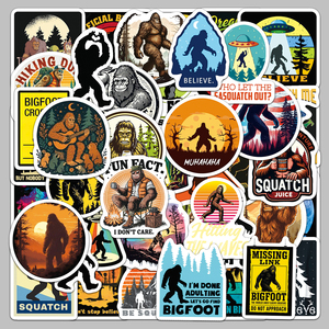 Paquete de 50 Pegatinas de Bigfoot al por Mayor - Calcomanías Creativas de Graffiti <span class=keywords><strong>para</strong></span> Viajes al Aire Libre <span class=keywords><strong>para</strong></span> Patinetas, Motocicletas y Equipo de Aventura - Product Image 5
