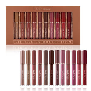 Vente en gros en vrac LEAF PF1442 Ensemble de gloss à lèvres - 12 pièces Hydratant Longue durée Imperméable Crème Brillante Améliore <span class=keywords><strong>le</strong></span> <span class=keywords><strong>teint</strong></span> Boîte cadeau - Product Image 6
