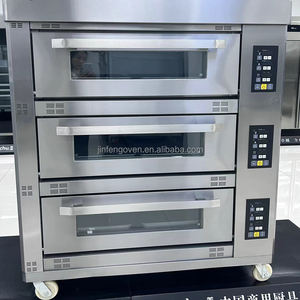 Оптовая цена, промышленная электрическая <span class=keywords><strong>3</strong></span>-х палубная печь для выпечки хлеба в европейском стиле с пароваркой, коммерческое хлебобулочное оборудование - Product Image 3