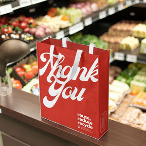 Vente en gros de sac t-shirt non tissé écologique sac gilet biodégradable sac à main avec logo personnalisé pour l'épicerie - Product Image 1