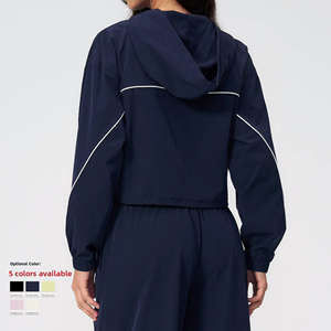 <span class=keywords><strong>Veste</strong></span> de sport pour <span class=keywords><strong>femme</strong></span> Under Lulu UPF50+ à capuche, protection solaire UV extérieure, séchage rapide, anti-plis, protection UV à 360° - Product Image 3