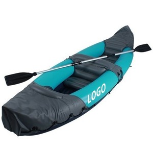 Kayak Inflable Portátil de PVC para Dos Personas, Plegable, Resistente, para Pesca en Lagos y Ríos, Exploración y Viajes - Product Image 1