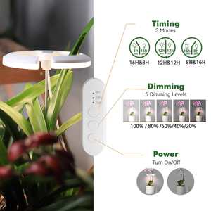 J&C Planter Mate 10w Usb Led Grow Light Pot Tanaman Pintar Dalam Ruangan Pot Dekoratif Dalam Ruangan Planter Portabel Taman - Product Image 4