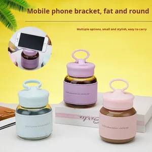 Garrafa de Água de Vidro de Sódio-Cálcio Isolada de Alto Valor com Tampa à Prova de Vazamentos Design de Copo Gordo Mini Estilo Minimalista - Product Image 2