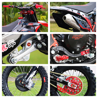 Nouvelle moto tout-terrain à essence 300cc 4 temps BSE WaveSpeeder M8 32kW avec moteur à cylindre incliné, 120 km/h, pour la course sur route désertique