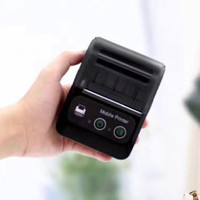 Printer kertas termal portabel isi ulang, cetak penerimaan pesanan logistik