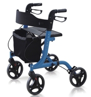 SUNCARE Médical Rollator pliable facile à marcher pour les personnes âgées Réhabilitation Aides à la mobilité Aide à la marche Personnes âgées