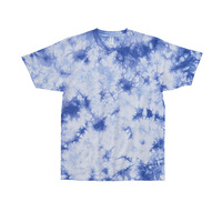 Nueva camiseta de verano Tie-Dye 250g peso pesado creativo contraste algodón peinado sólido cómodo cuello suelto 100% personalizado