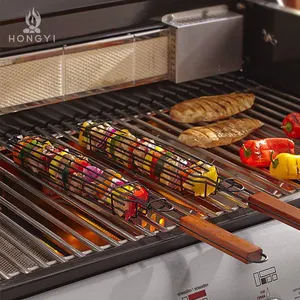 Home Draht grill Käfig verschlüsselt Fleisch und Gemüse Grill Clip Outdoor Grill Grill Werkzeuge