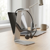 Headphone Bone Conduction Neckband Langsung dari Pabrik untuk LED 6.0, Pengisian Cepat 5 Menit, Pemutaran 5-8 Jam, Olahraga, Open-Ear, Peredam Kebisingan ENC